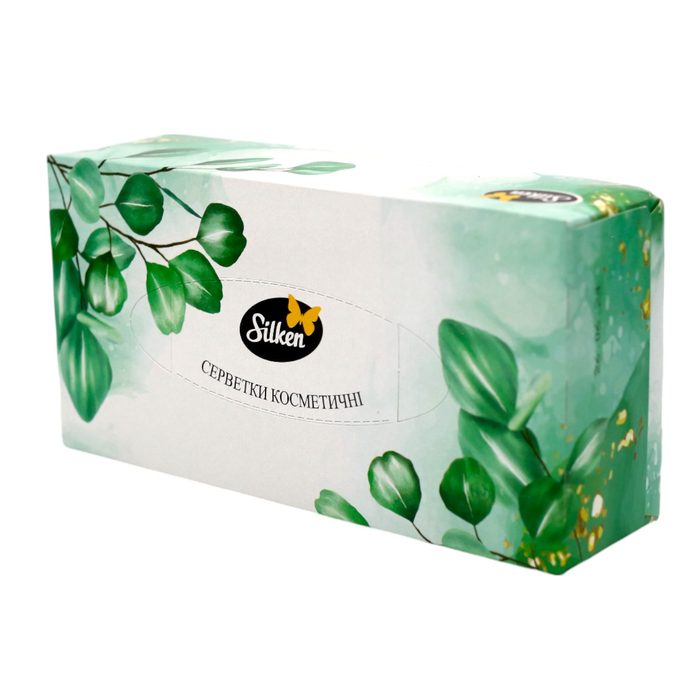 Silken Серветки паперові в коробці "Natural Мікс" 2 шари 150 шт